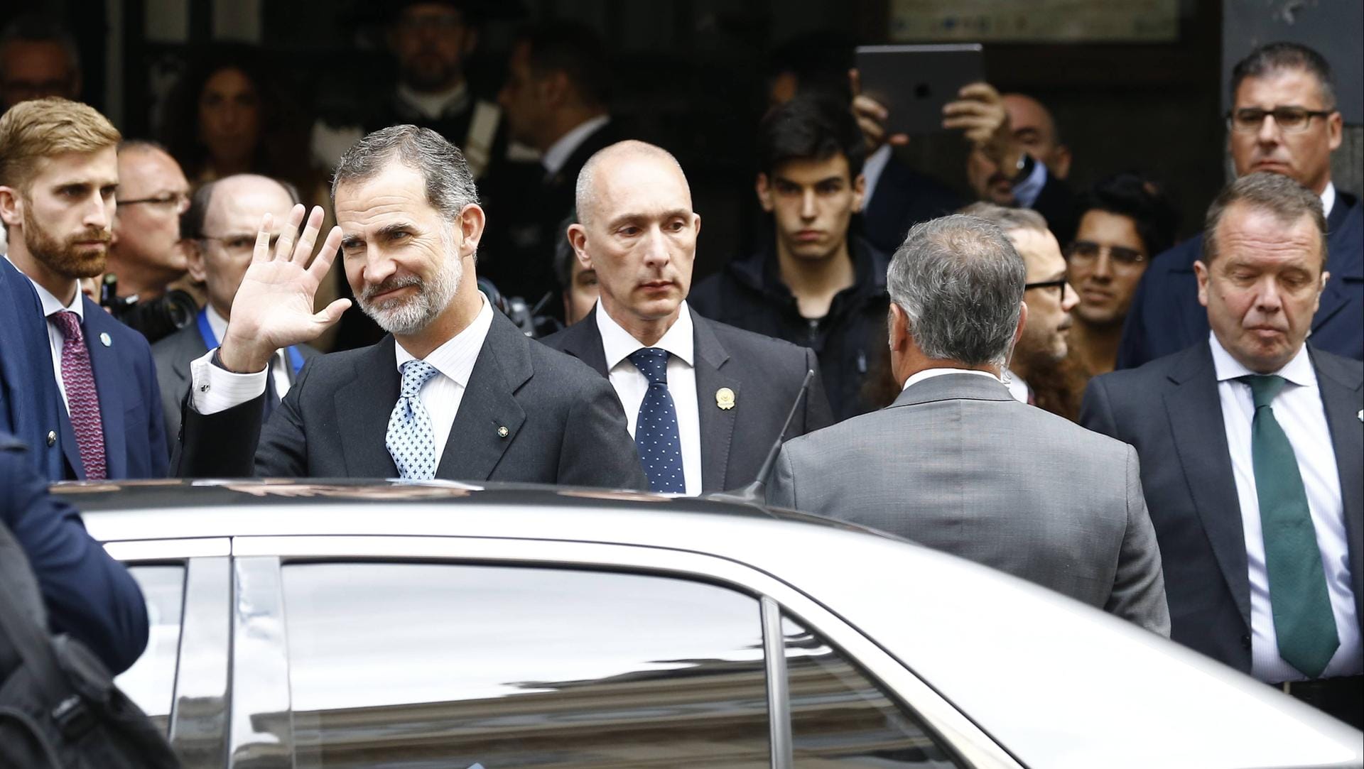 König Felipe VI.: Er war zu Besuch in Italien.