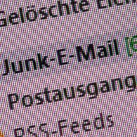 Der Ordner "Junk-E-Mail" in einem Postfach: Derzeit verschicken Bundesbehörden unfreiwillig Spam-E-Mails. (Symbolbild)