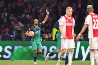 "Meister Propper" putzt Ajax weg: Tottenhams Lucas Moura (l) hat mit seinen drei Toren den Amsterdamer Finaltraum beendet.