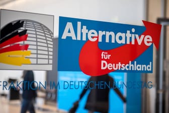 Eingang zum Fraktionsbereich der AfD im Bundestag: Die Parlamentsverwaltung prüft eine weitere Spende an die Partei.