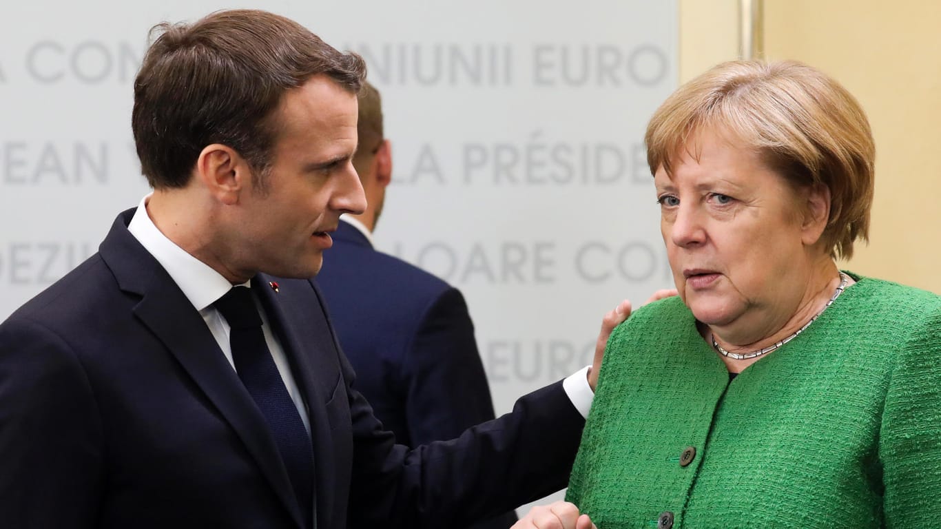 Ziehen beim Klimaschutz nicht an einem Strang: Kanzelrin Angela Merkel und Frankreichs Staatschef Emmanuel Macron.