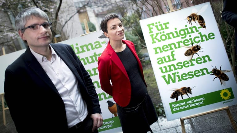 Die Spitzenkandidaten der Grünen: Ska Keller und Sven Giegold.