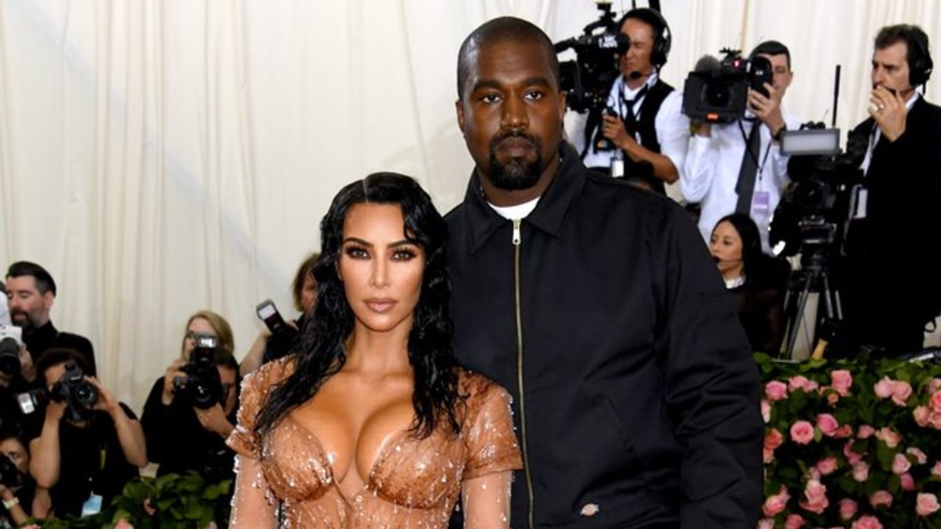 Kim Kardashian und Kanye West bei der "Met Gala" im Metropolitan Museum of Art.