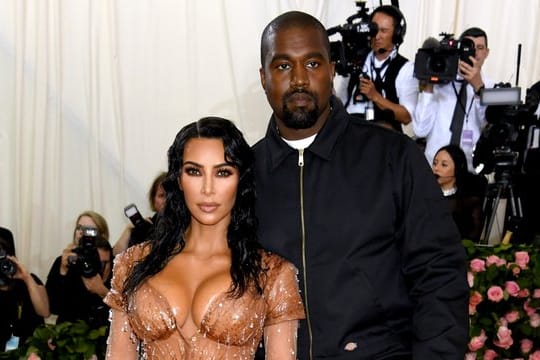 Kim Kardashian und Kanye West bei der "Met Gala" im Metropolitan Museum of Art.