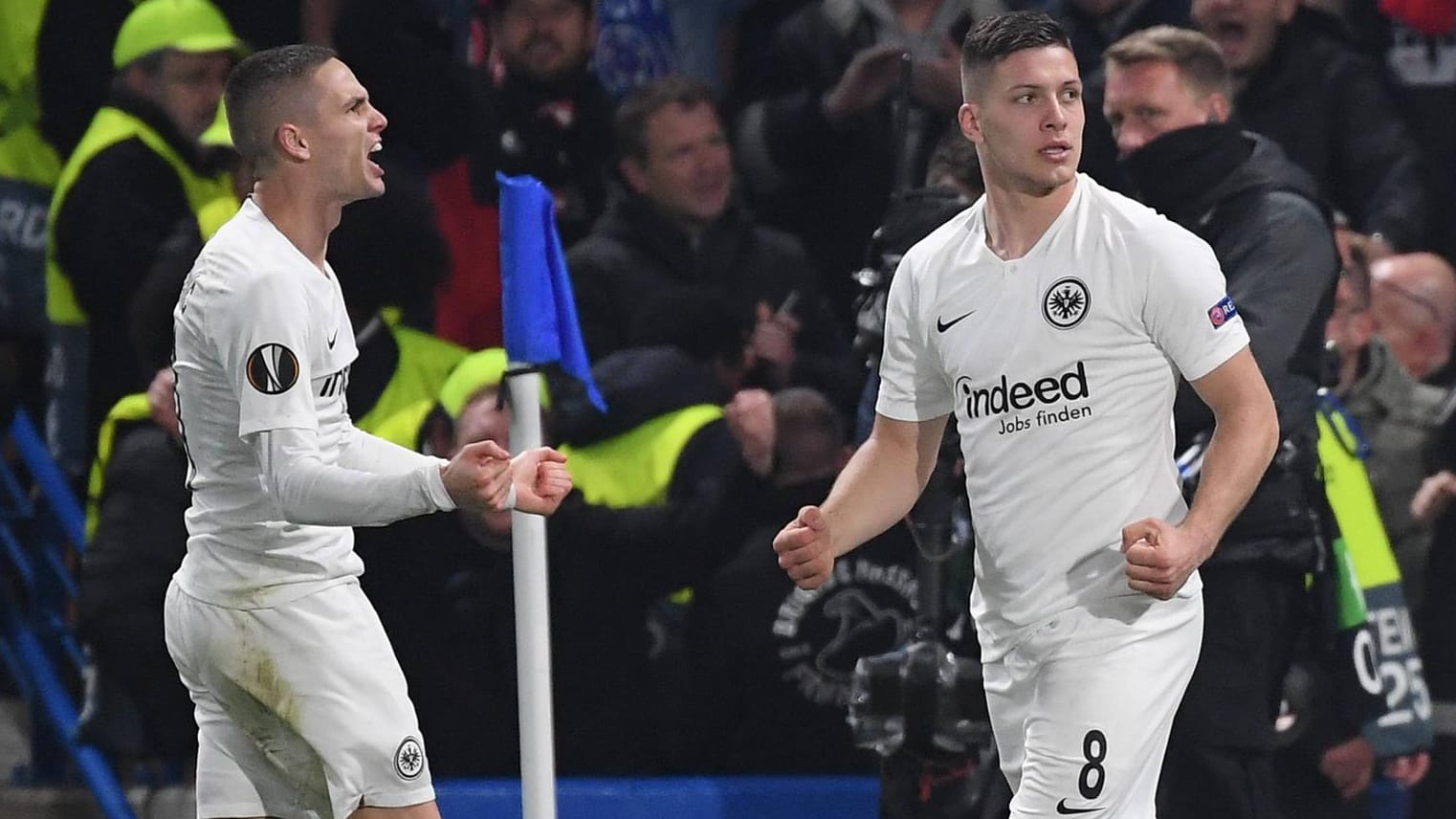 Wussten in Europa zu überzeugen: Mijat Gacinovic (l.) und Luka Jovic.