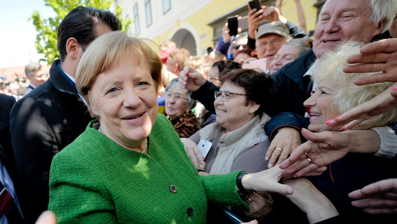 Angela Merkel beim Treffen der europäischen Staats- und Regierungschefs Anfang Mai in Rumänien.