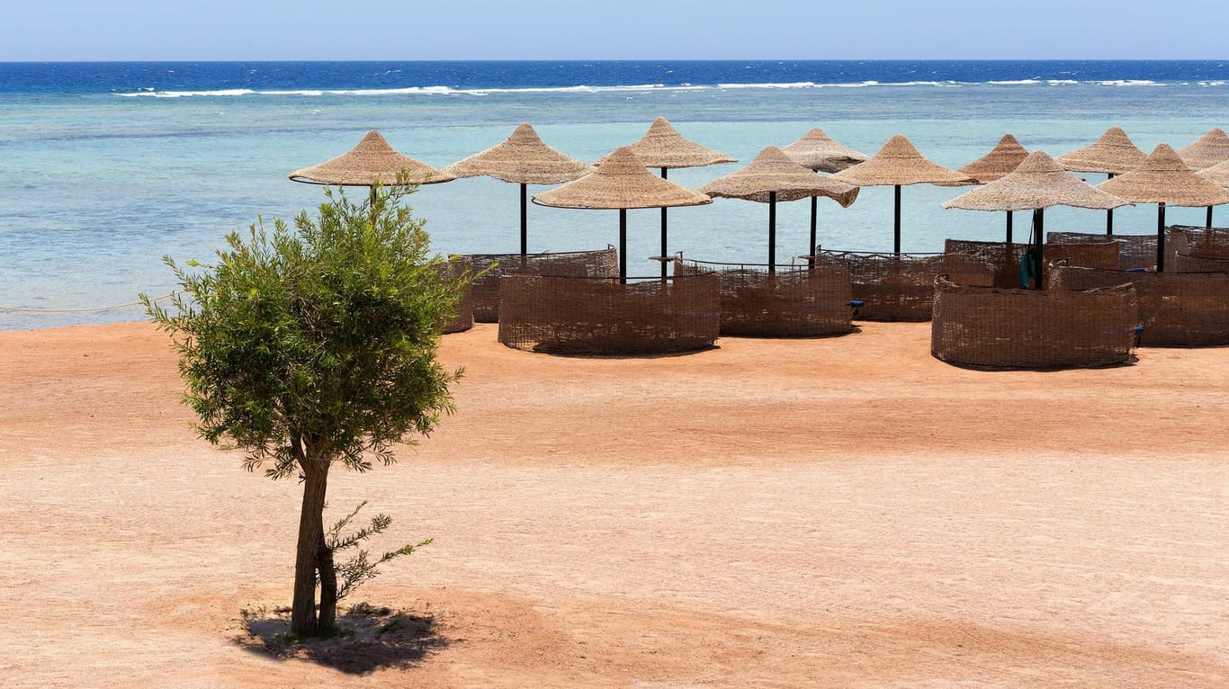 Strand in Ägypten: In 2019 erwarten Experten ein starkes Wachstum der Besucherzahlen im nordafrikanischen Land – vor allem für Pauschalreisen.