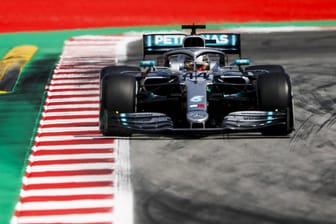 "Nur" die Nummer zwei: Lewis Hamilton im Mercedes.