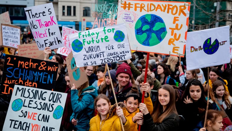 "Friday for Future"-Protest in Berlin (Archivbild): Die Klimabewegung treibt seit Monaten Zehntausende Kinder und Jugendliche auf die Straßen.