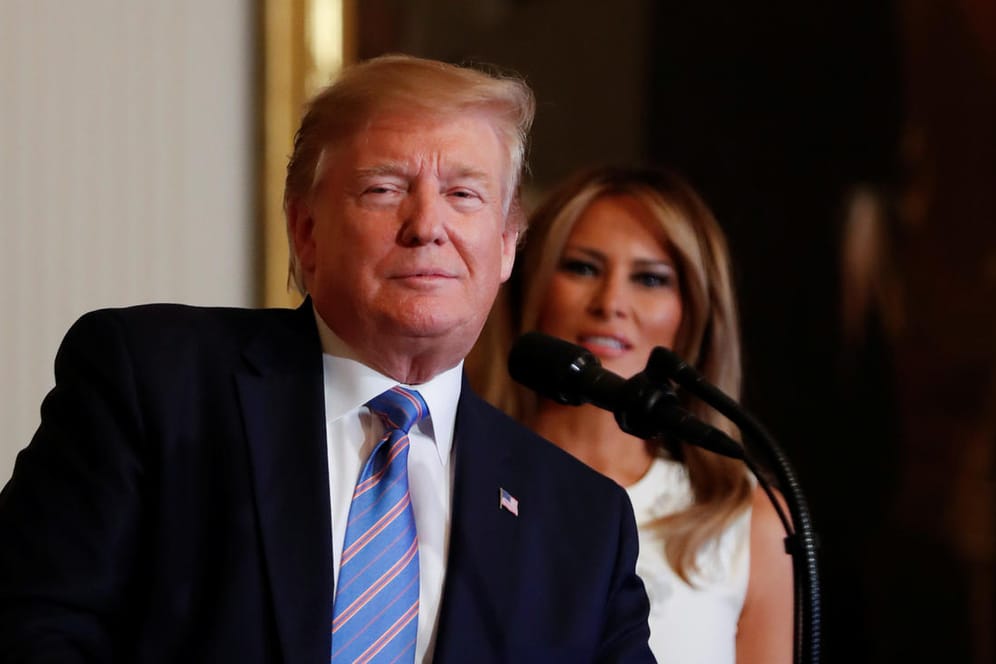 Donald und Melania Trump am Abend im Weißen Haus: "Lehnt euch einfach zurück und schaut zu!"
