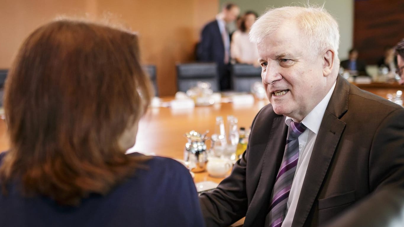 Innenminister Horst Seehofer im Gespräch mit Justizministerin Katarina Barley: Seehofer glaubt nicht an einen vorzeitigen Kanzlerwechsel nach der Europawahl.