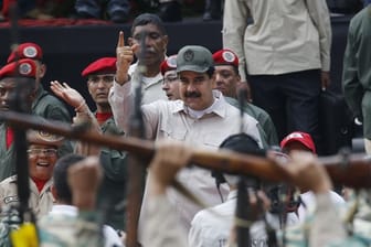 Venezuelas Staatschef Nicolás Maduro in Caracas.