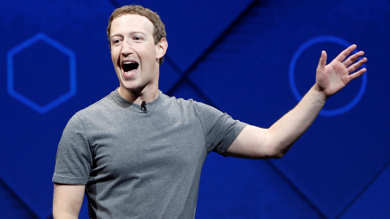 Mark Zuckerberg spricht auf der Facebook-Konferenz F8: zu viel Macht in einer Hand.