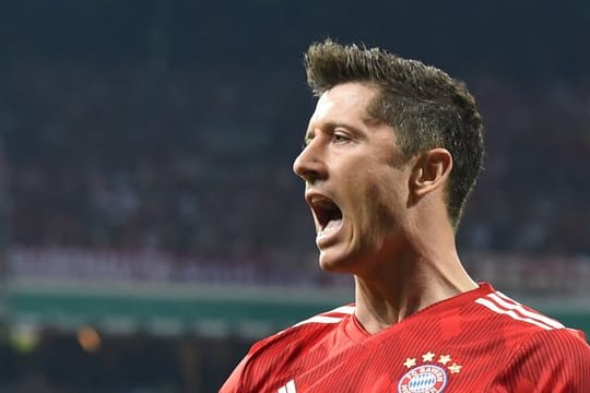 Münchens Robert Lewandowski ist beim Spiel gegen RB Leipzig dabei.
