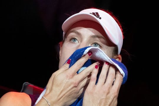 Angelique Kerber hat sich am Knöchel verletzt.