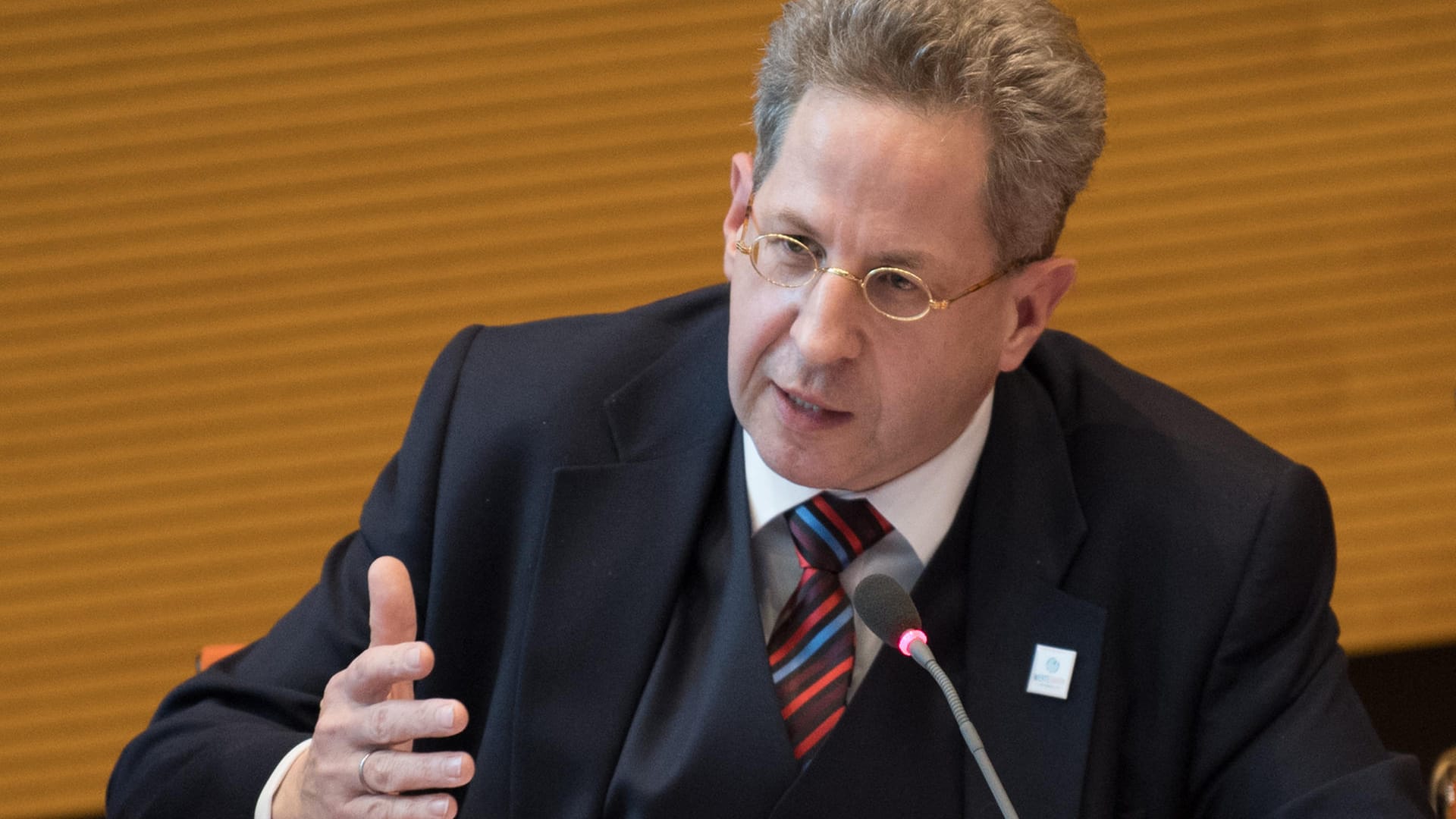 Hans-Georg Maaßen bei der Diskussionsveranstaltung des "Berliner Kreises": "Es sind keine Hit-Teams, die den Islamismus bei uns regelmäßig verbreiten."