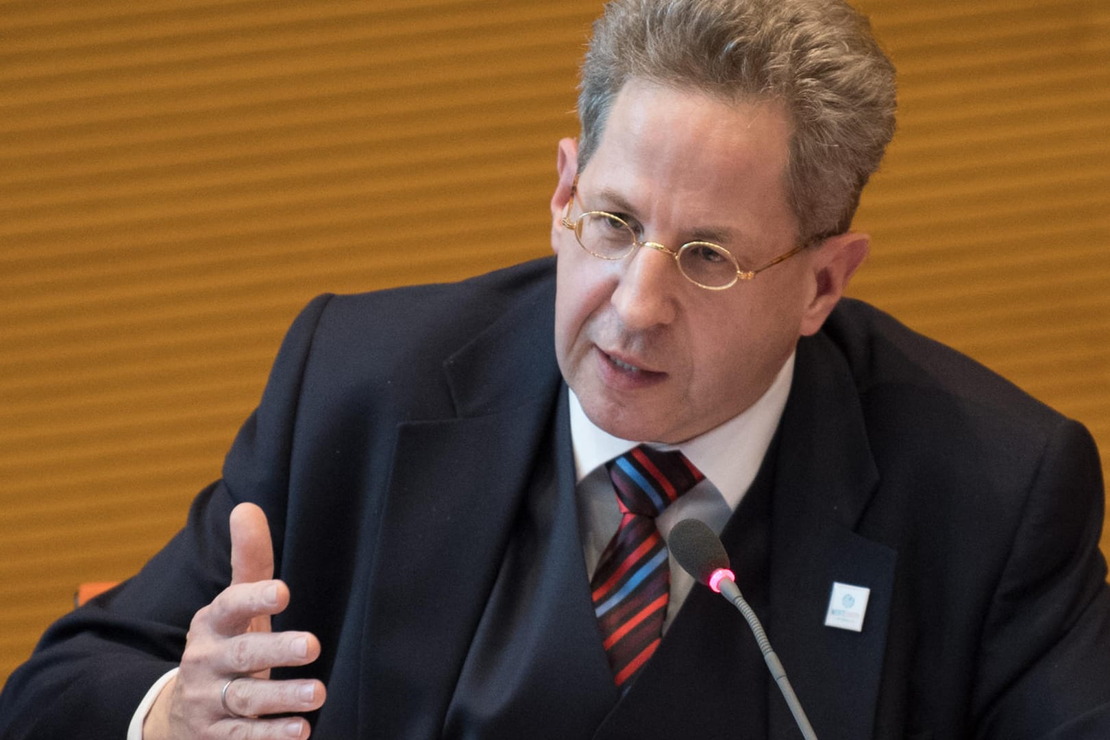 Hans-Georg Maaßen bei der Diskussionsveranstaltung des "Berliner Kreises": "Es sind keine Hit-Teams, die den Islamismus bei uns regelmäßig verbreiten."