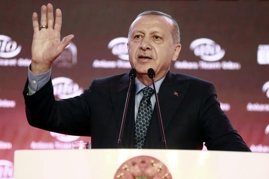 Der türkische Präsident Recep Tayyip Erdogan spricht in Ankara.