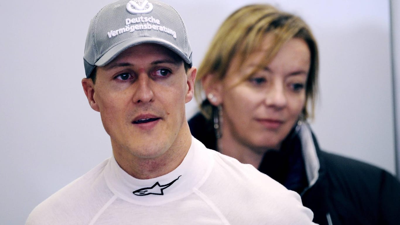 Stets an der Seite von Michael Schumacher: Managerin Sabine Kehm (r.).