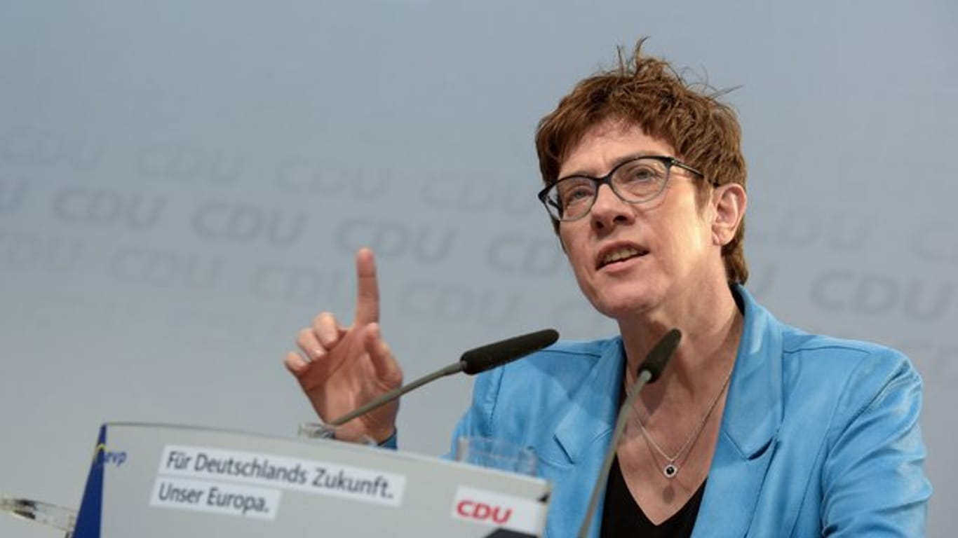 Annegret Kramp-Karrenbauer hatte im Dezember den CDU-Vorsitz von Angela Merkel übernommen.