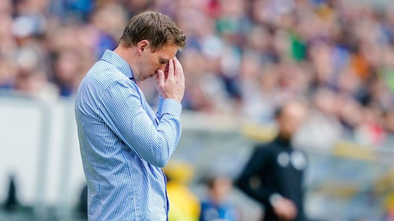 Hoffenheims Trainer Julian Nagelsmann hatte sich einen besseren Abschied gewünscht.