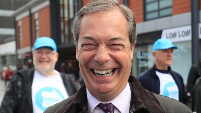 Seine Brexit-Partei könnte bei der Europawahl einen spektakulären Erfolg einfahren: Ex-Ukip-Chef Nigel Farage. Seine Brexit-Partei könnte bei der Europawahl einen spektakulären Erfolg einfahren: Ex-Ukip-Chef Nigel Farage.