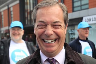 Seine Brexit-Partei könnte bei der Europawahl einen spektakulären Erfolg einfahren: Ex-Ukip-Chef Nigel Farage.