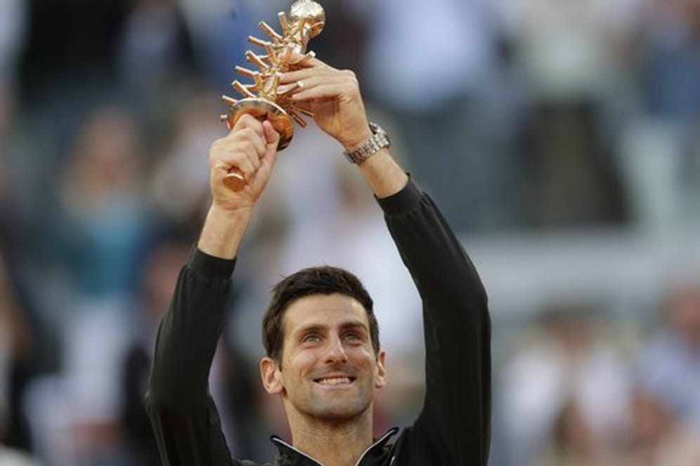 Novak Djokovic gewann die Trophäe von Madrid zum dritten Mal.