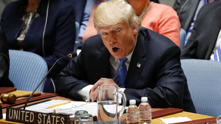 US-Präsident Donald Trump im UN-Sicherheitsrat: Er versucht, das Regime in Teheran zu strangulieren. Mit wenig Aussicht auf Erfolg.
