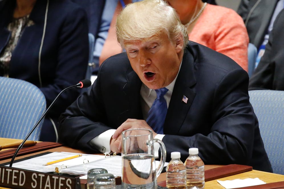 US-Präsident Donald Trump im UN-Sicherheitsrat: Er versucht, das Regime in Teheran zu strangulieren. Mit wenig Aussicht auf Erfolg.