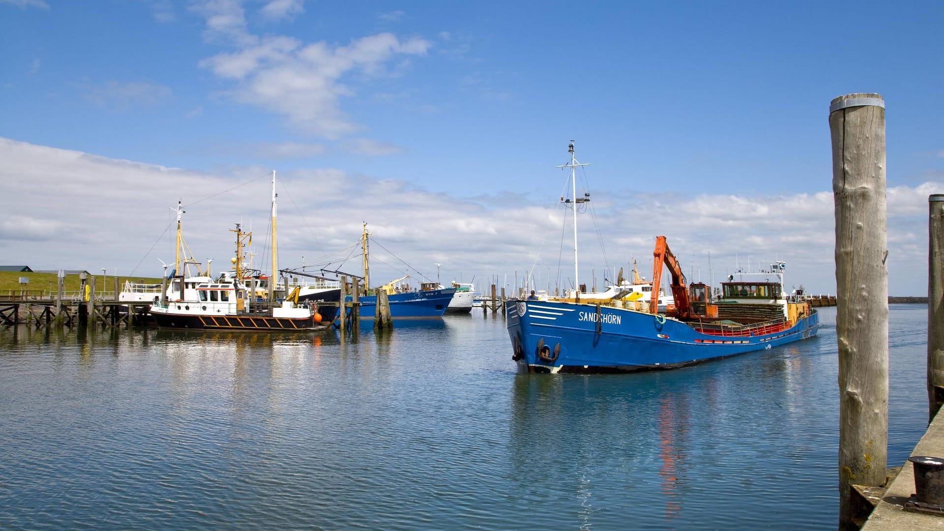 Hafen von Wyk auf Föhr: Hier wird die neue Katamaran-Fähre getauft. (Archivbild)