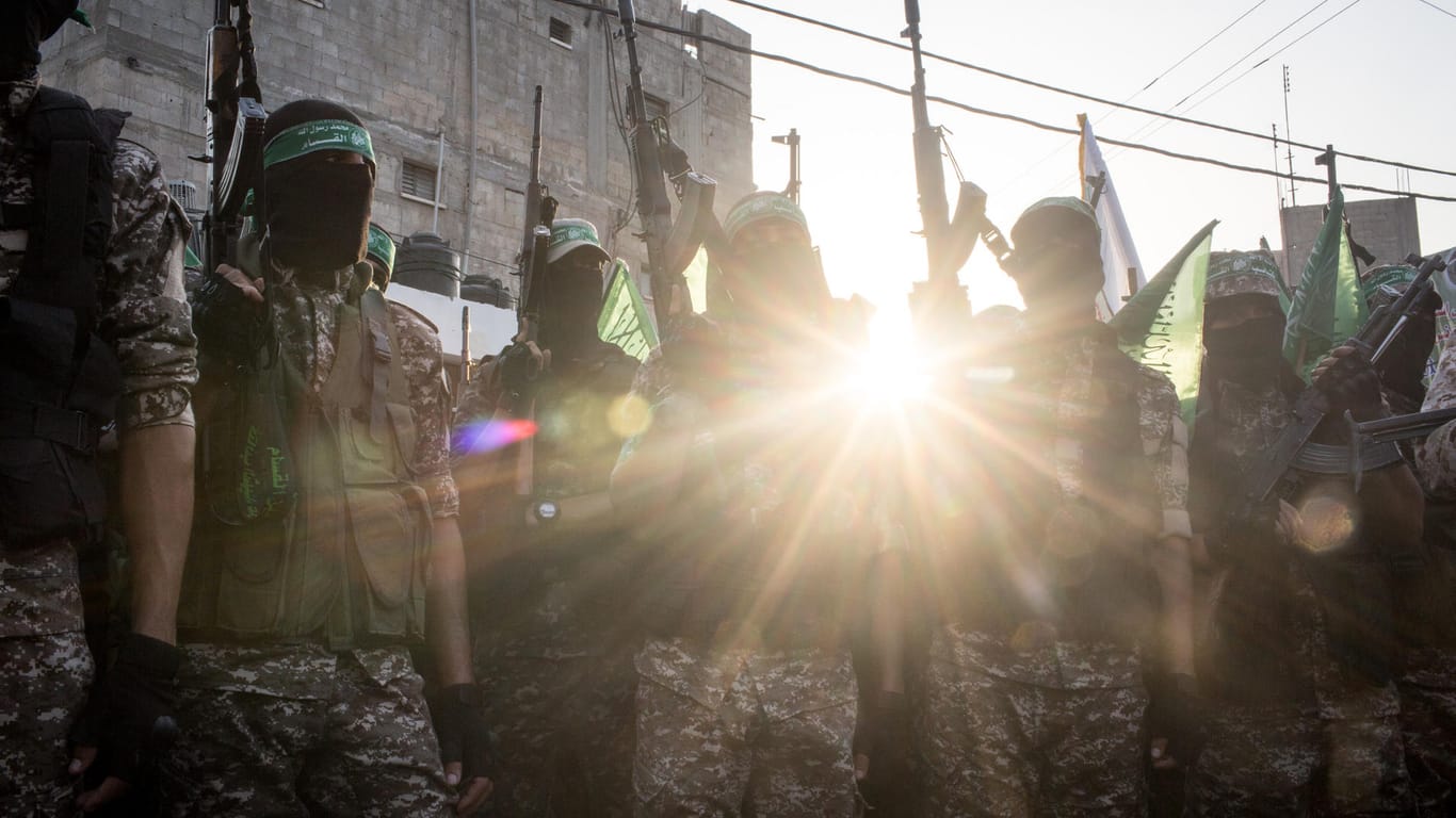 Kämpfer der Hamas im Gazastreifen: Seit Jahrzehnten unterstützt der Iran die Terroristen.