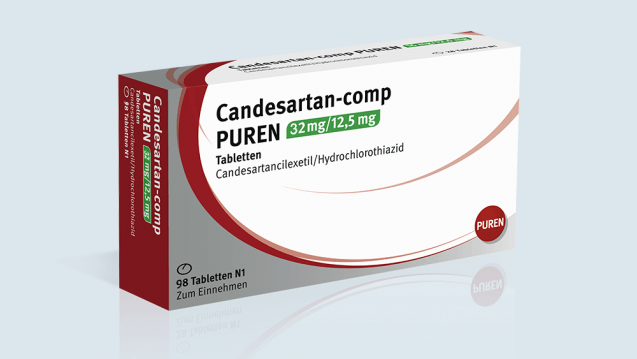 Packung des Arzneimittels: Candesartan-comp PUREN