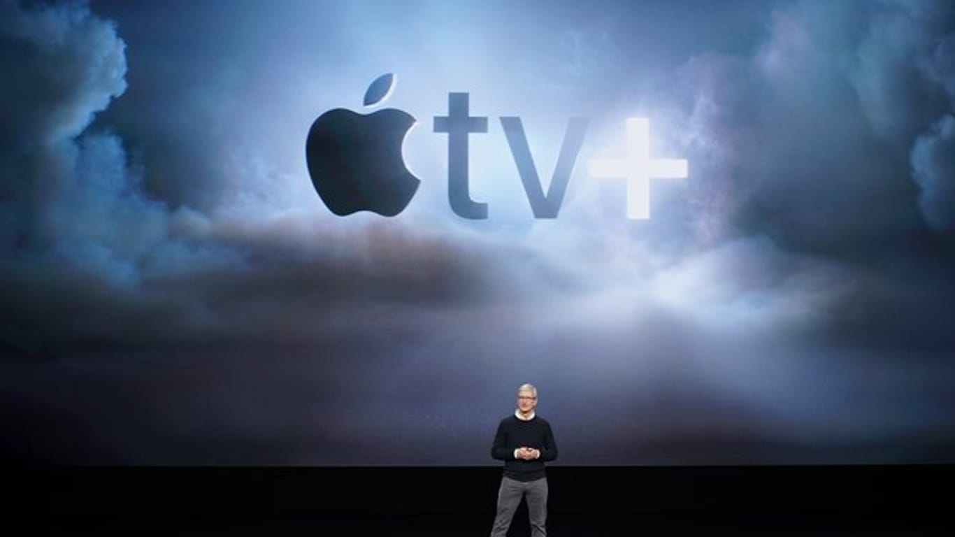 Apple-CEO Tim Cook bei der Vorstellung neuer Produkte in Cupertino.