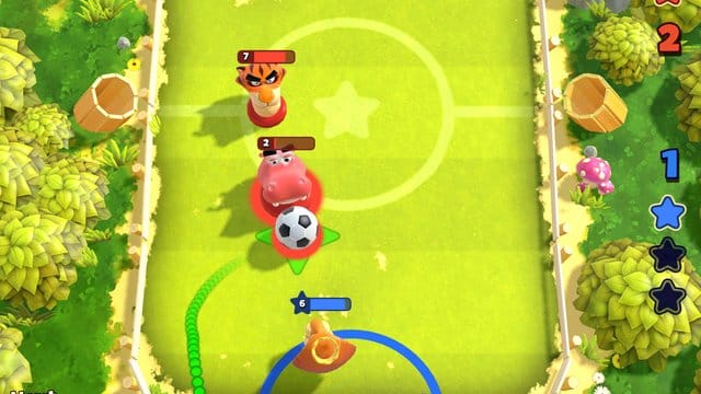 Wer sagt, dass Fußball immer mit 22 Menschen gespielt werden muss? In "Rumble Stars Fußball" stehen Löwen, Tiger, Nilpferde oder Frösche auf dem Rasen.