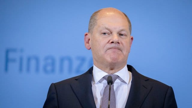 Finanzminister Olaf Scholz vergangene Woche bei einer Pressekonferenz zur jüngsten Steuerschätzung.