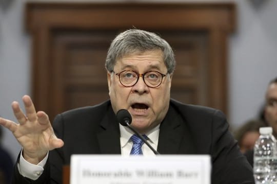 US-Justizminister William Barr hatte Präsident Trump durch den jüngst vorgestellten Mueller-Bericht entlastet gesehen.