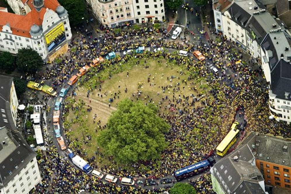 Bei der Meisterfeier 2011 war der Dortmunder Borsigplatz rappelvoll.