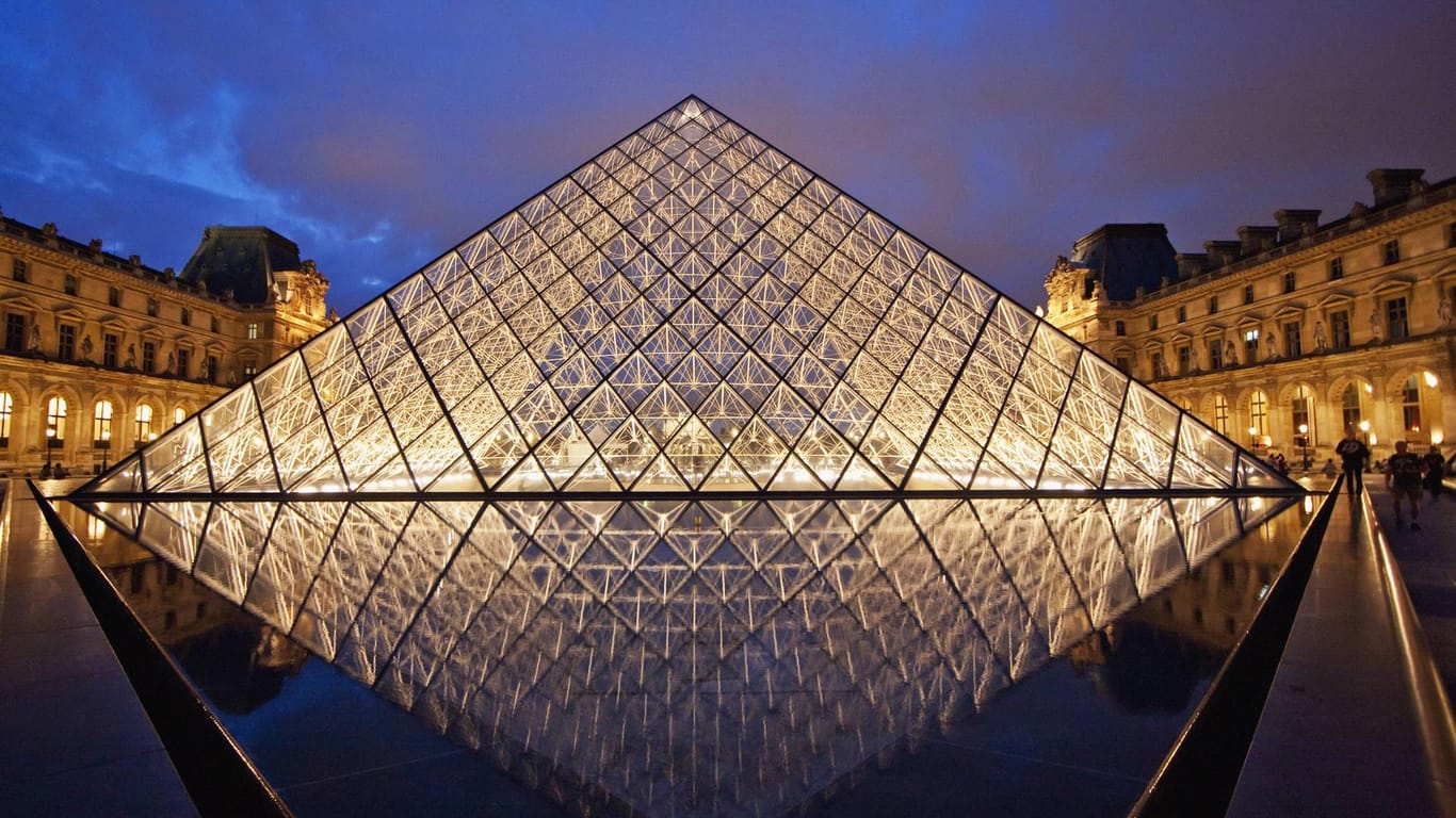Die Gläserne Pyramide im Louvre: Der Architekt I.M. Pei ist gestorben.