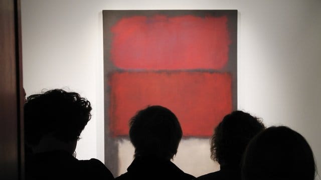 Mark Rothkos unbetiteltes Gemälde aus dem Jahr 1960 hatte einen Schätzpreis von 35 bis 50 Millionen Dollar. Mark Rothkos unbetiteltes Gemälde aus dem Jahr 1960 hatte einen Schätzpreis von 35 bis 50 Millionen Dollar.