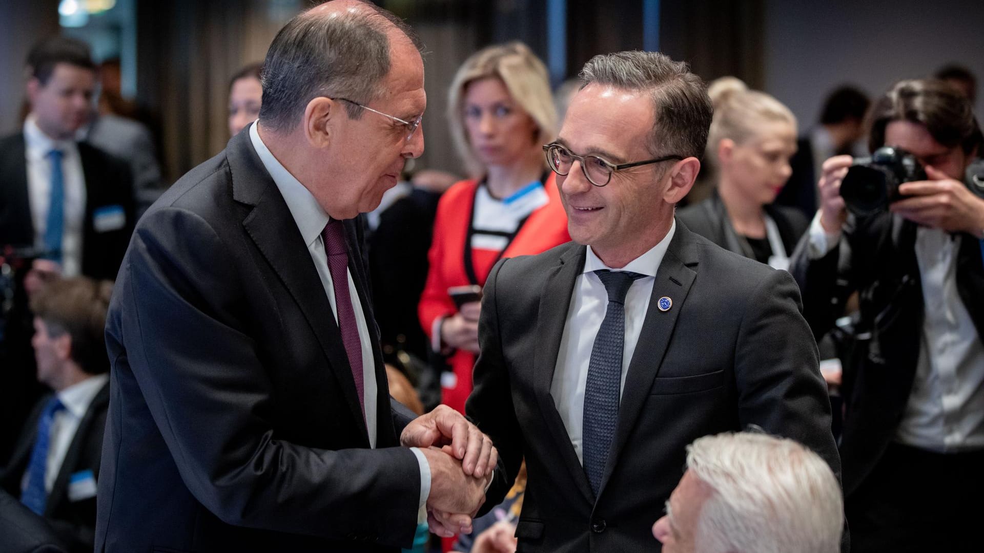 Heiko Maas und Sergej Lawrow, russischer Außenminister: Der SPD-Politiker setzte sich für einen Verbleib Russlands im Europarat ein.