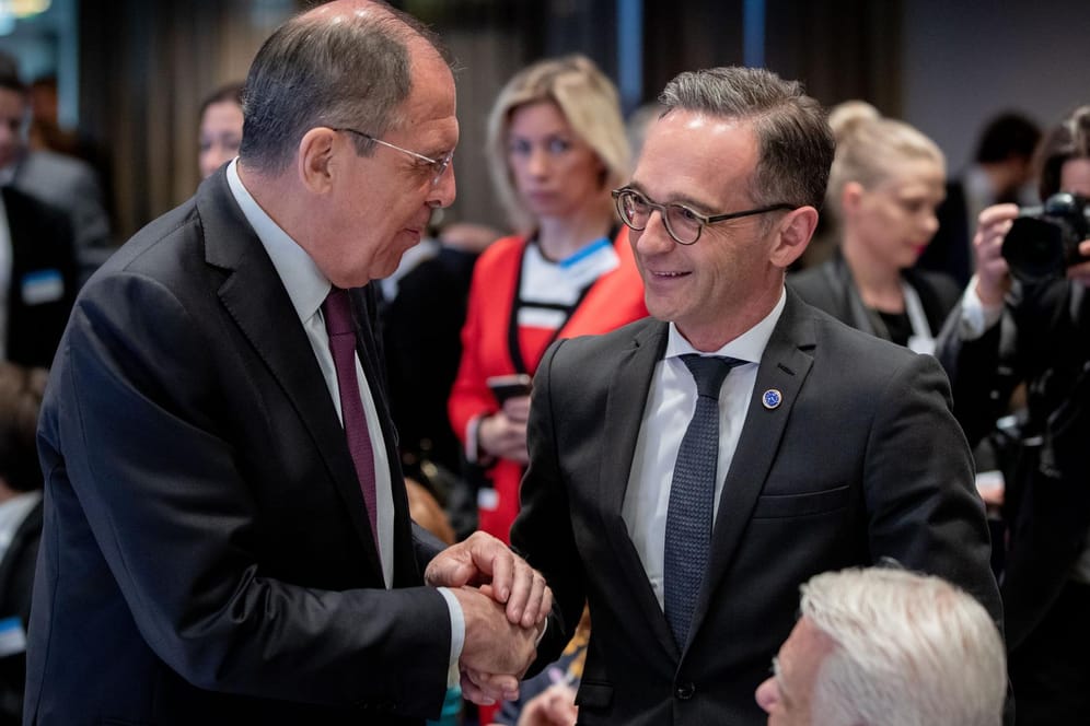 Heiko Maas und Sergej Lawrow, russischer Außenminister: Der SPD-Politiker setzte sich für einen Verbleib Russlands im Europarat ein.