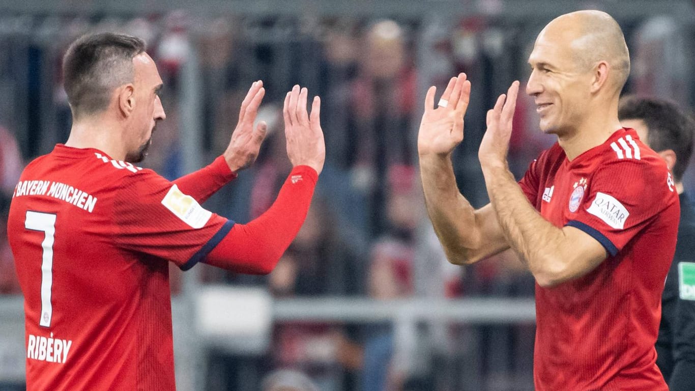 Sagen "Servus": Franck Ribéry (l.) und Arjen Robben.