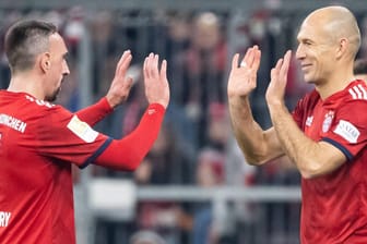 Sagen "Servus": Franck Ribéry (l.) und Arjen Robben.