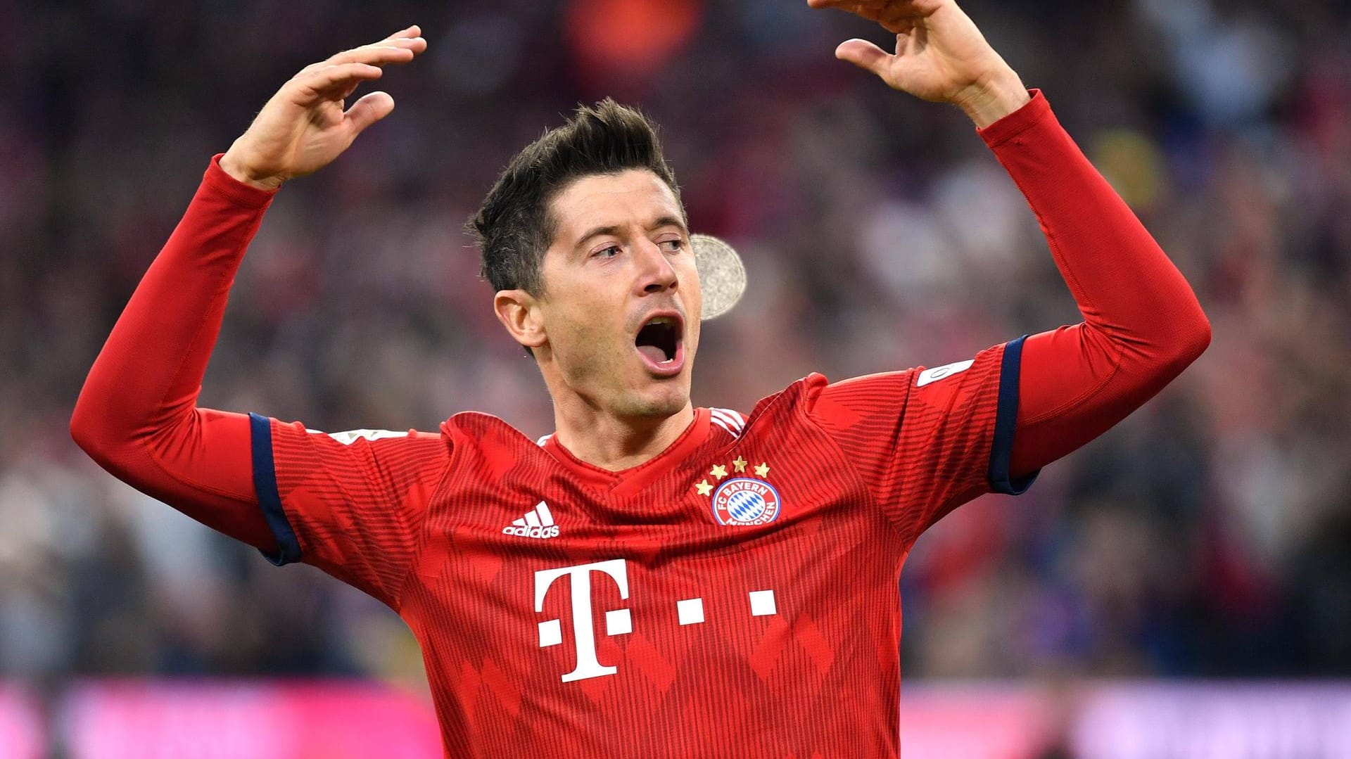 In der Saison 2018/19: Robert Lewandowski erzielte 22 Treffer in 32 Bundesligaspielen. In der Saison 2018/19: Robert Lewandowski erzielte 22 Treffer in 32 Bundesligaspielen.