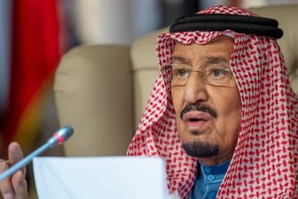 Der saudische König Salman bin Abdulaziz Al Saud Ende März bei einem Gipfel der Arabischen Liga in Tunis.
