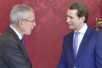 Alexander Van der Bellen, Bundespräsident, und Sebastian Kurz, Bundeskanzler von Österreich: Im September soll das Parlament neu gewählt werden.