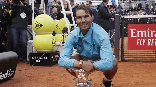 Rafael Nadal hat zum neunten Mal das Turnier in Rom gewonnen.