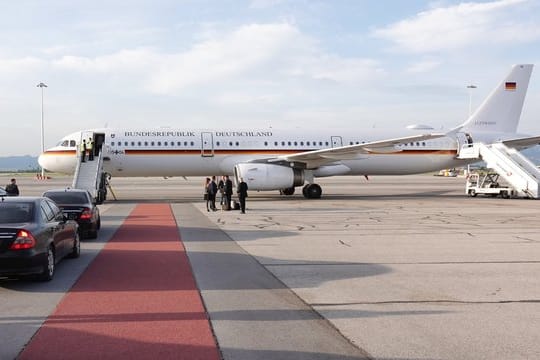 Der Airbus A321 der Flugbereitschaft der Bundeswehr.