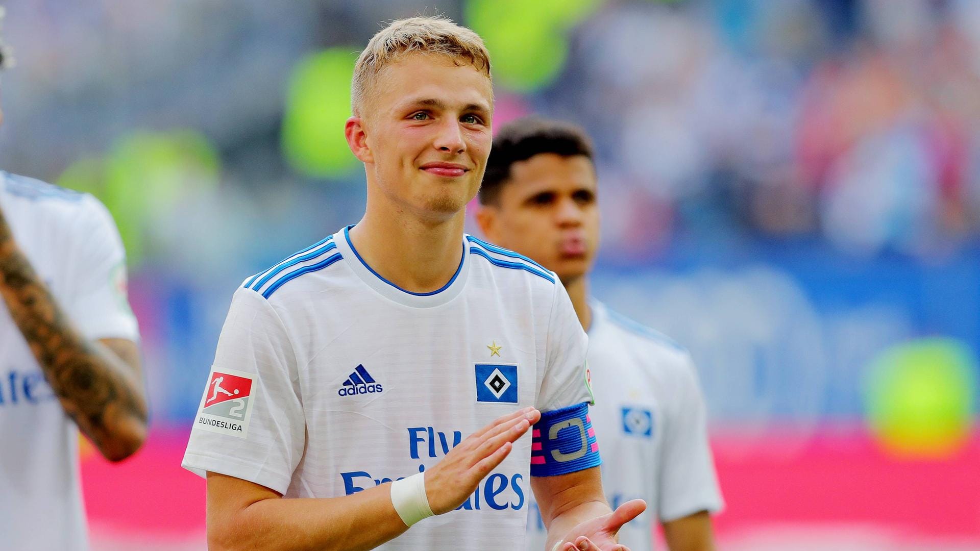 Jann-Fiete Arp bei seinem letzten Saisonspiel für den HSV: Der 19-Jährige wechselt im Sommer zu den Bayern.